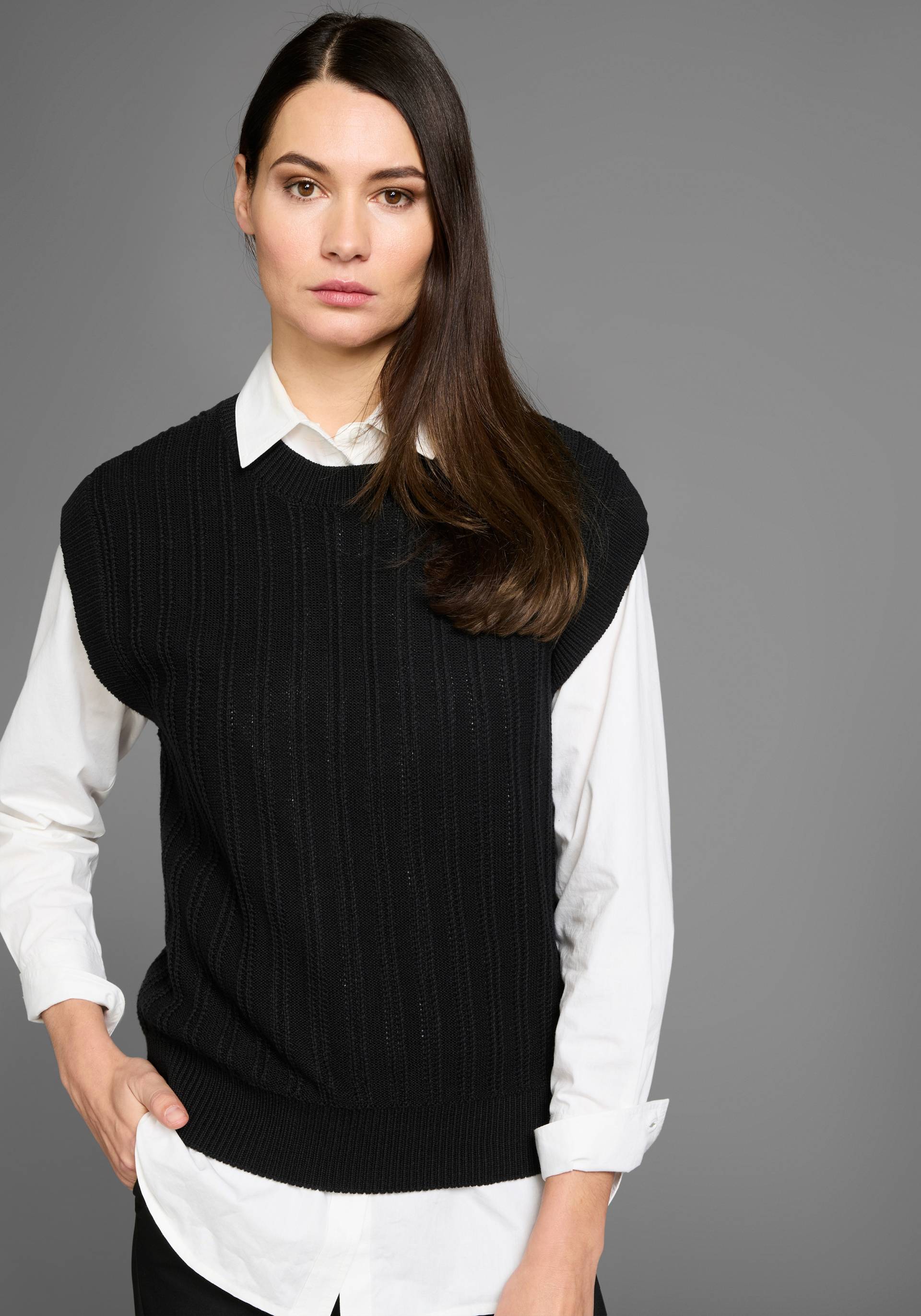 HECHTER PARIS Pullunder, mit Strickmuster HECHTER PARIS Pullunder, mit Strickmuster von HECHTER PARIS