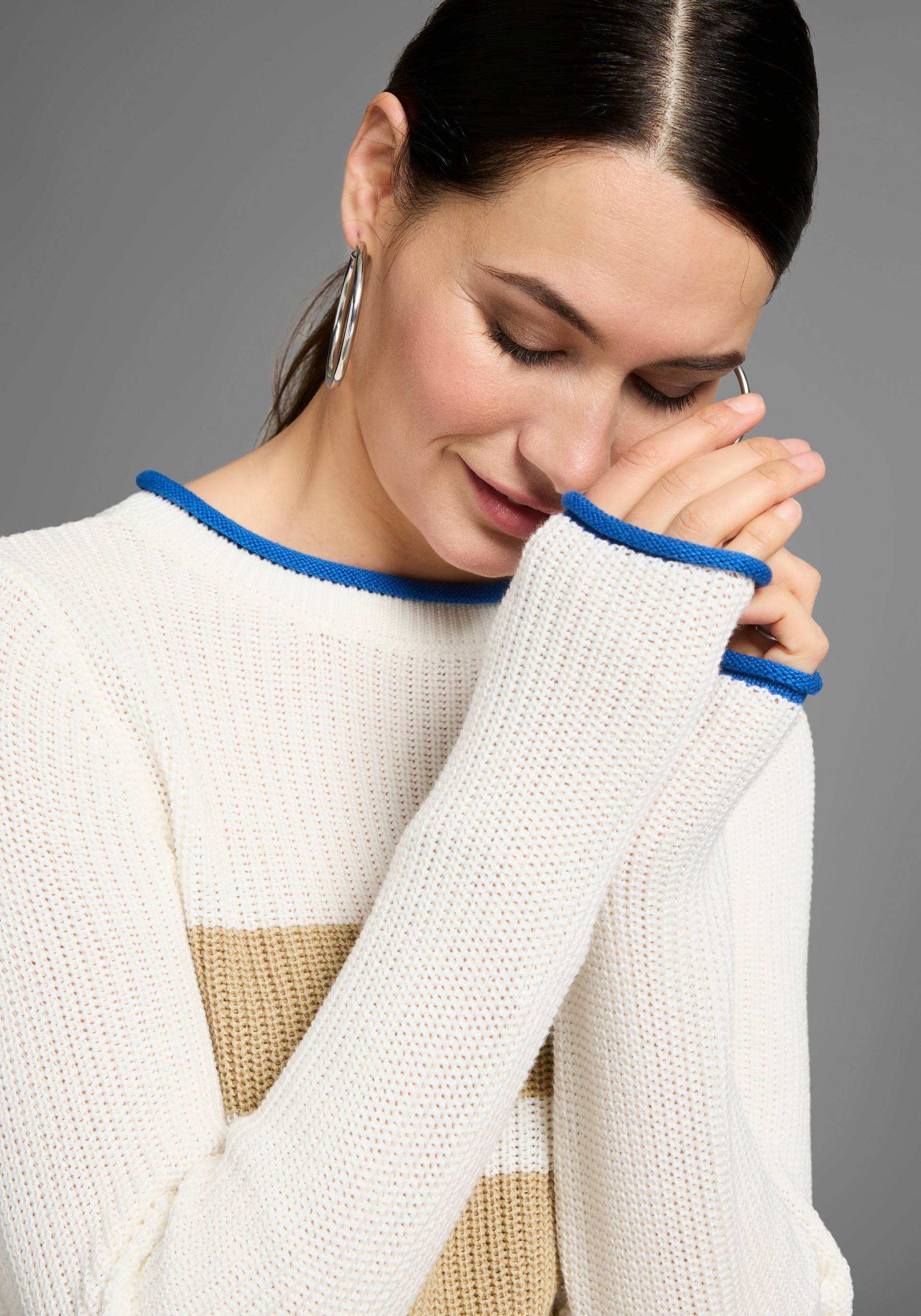 HECHTER PARIS Streifenpullover, mit Kontrastkante HECHTER PARIS Streifenpullover, mit Kontrastkante von HECHTER PARIS