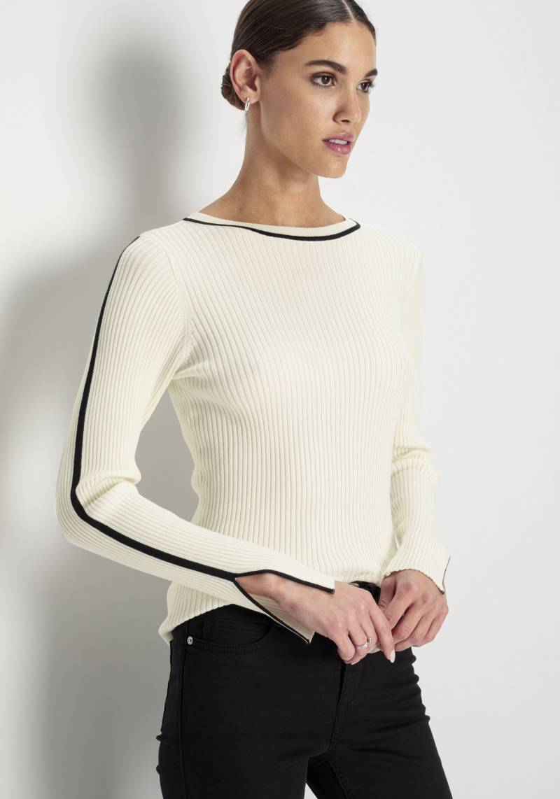 HECHTER PARIS Strickpullover, mit Kontrastdetails von HECHTER PARIS