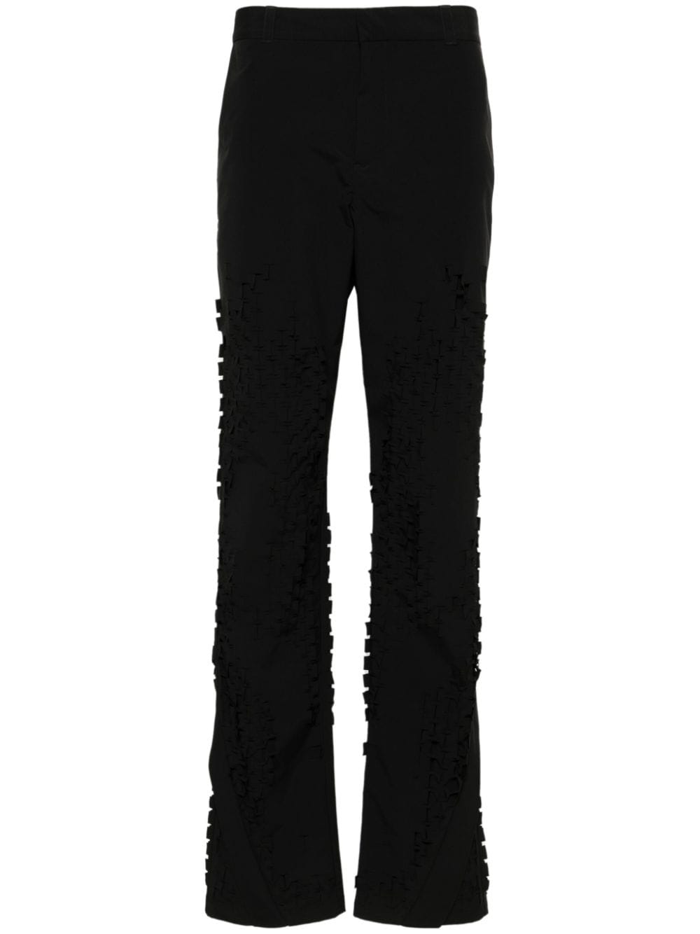 HELIOT EMIL Morphogens mid-rise straight-leg trousers - Black von HELIOT EMIL