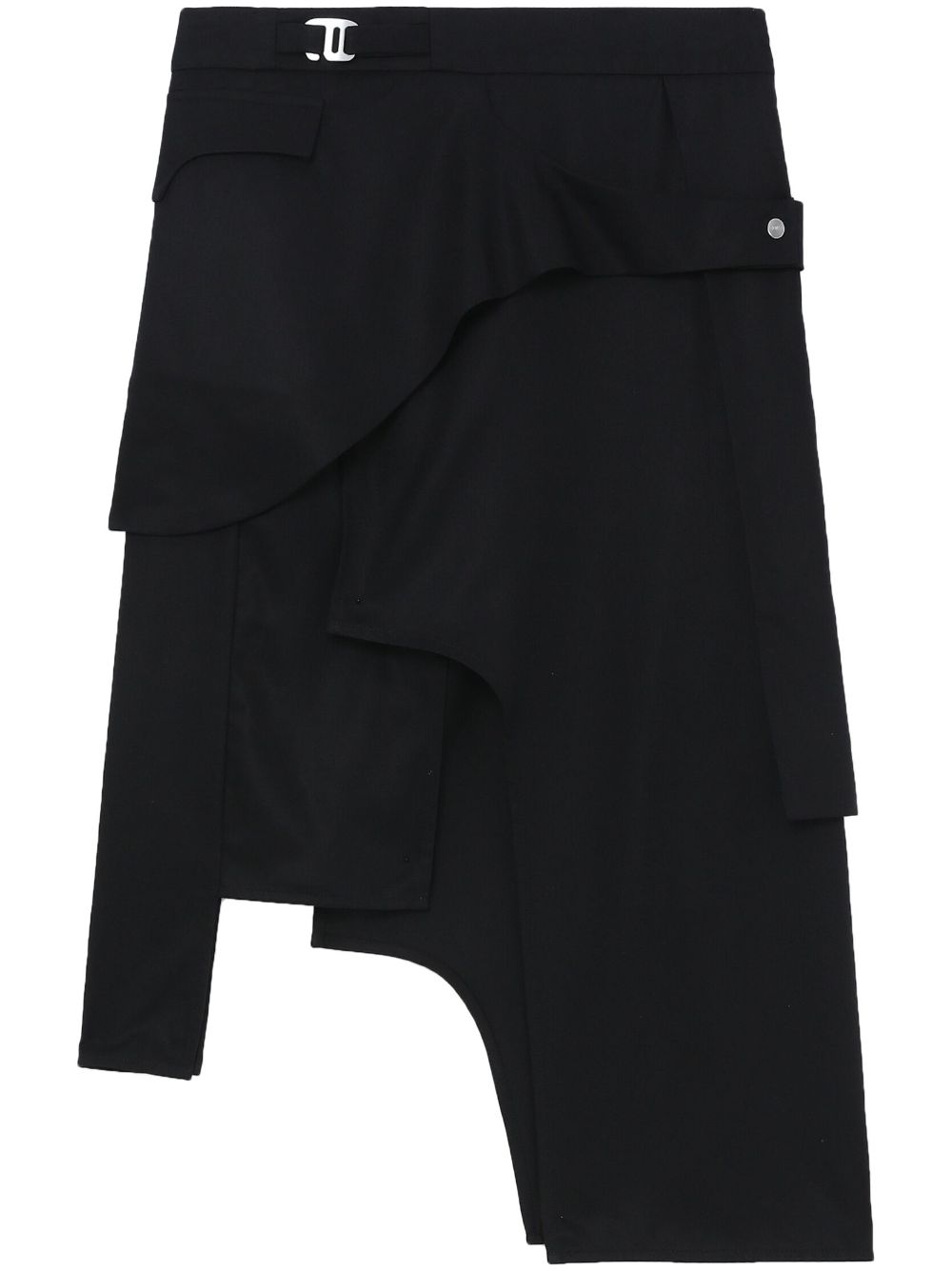 HELIOT EMIL asymmetric high-waisted skirt - Black von HELIOT EMIL
