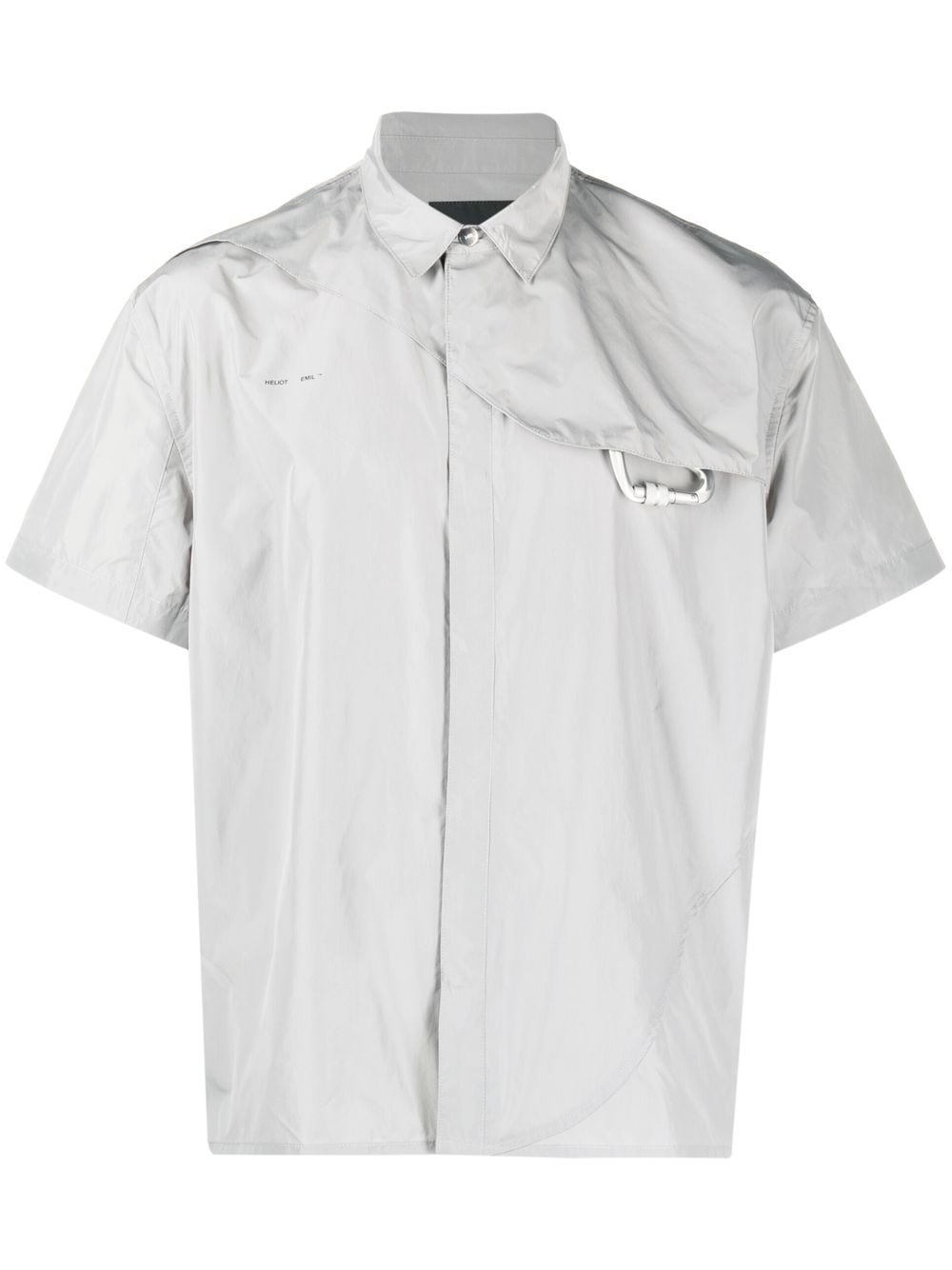 HELIOT EMIL carabiner-detail short-sleeved shirt - Grey von HELIOT EMIL