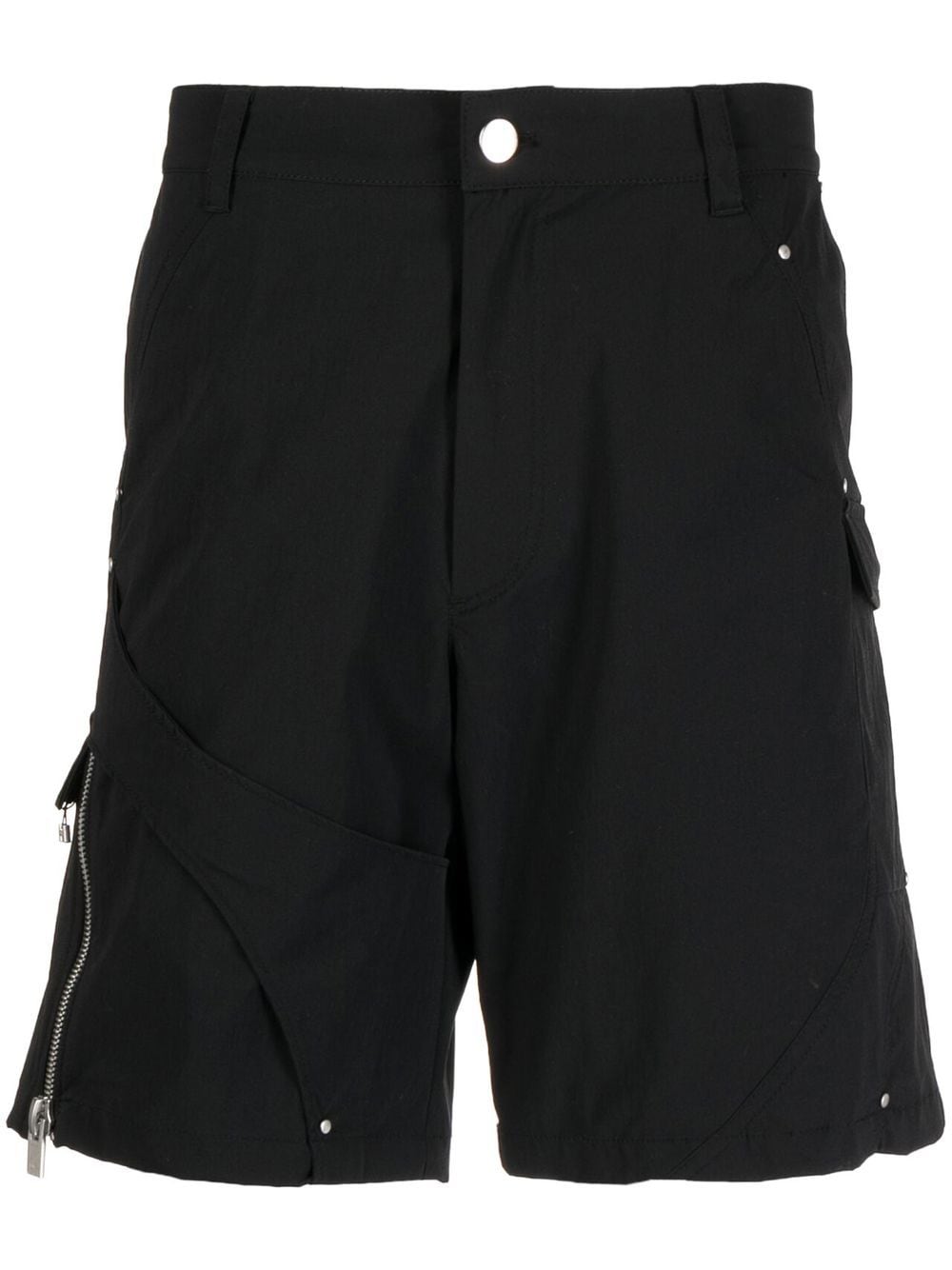 HELIOT EMIL zip-detail cargo shorts - Black von HELIOT EMIL