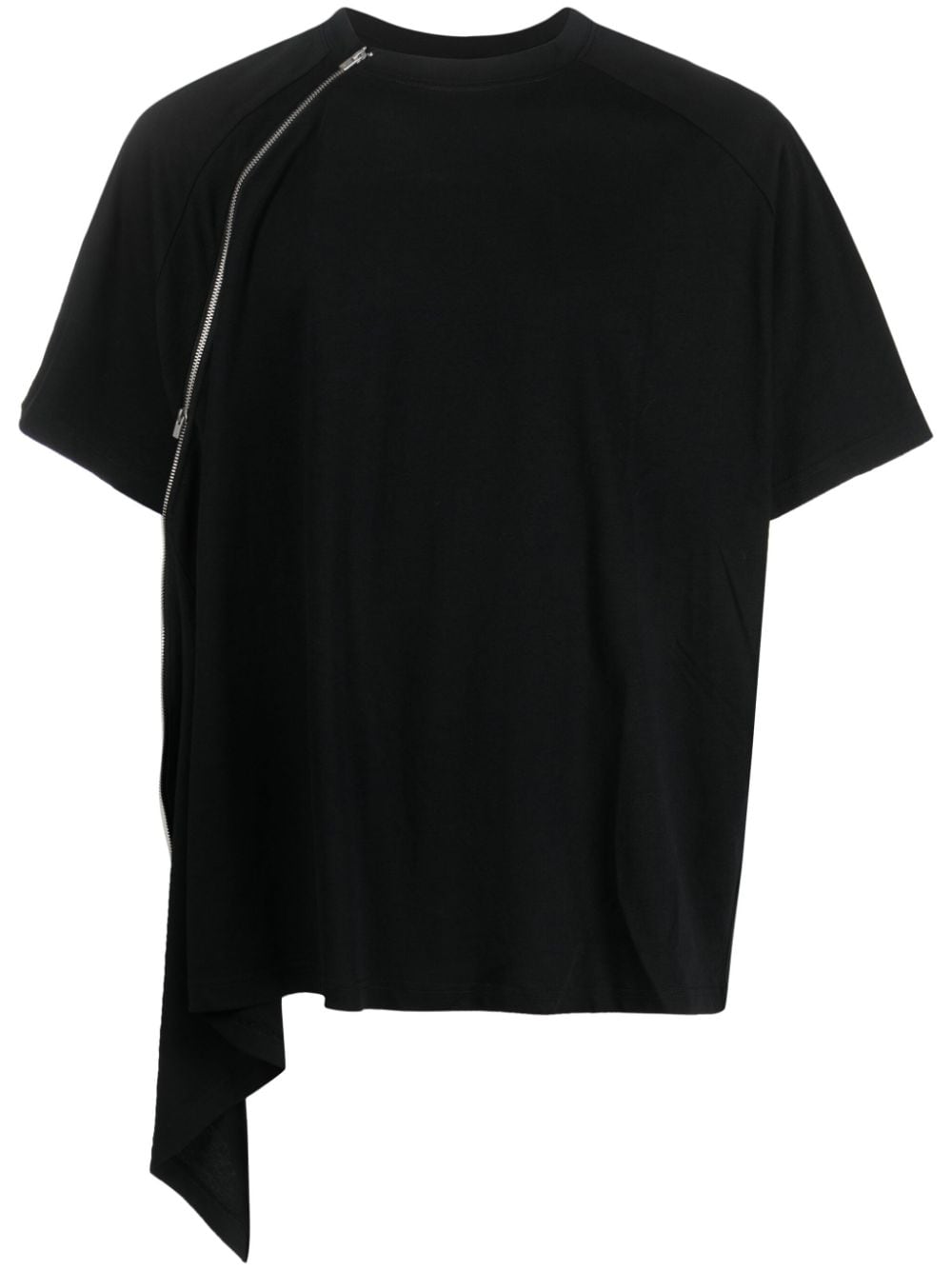 HELIOT EMIL draped-detail cotton T-shirt - Black von HELIOT EMIL