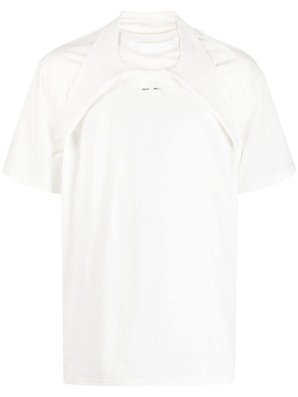 HELIOT EMIL logo-print cotton T-shirt - White von HELIOT EMIL