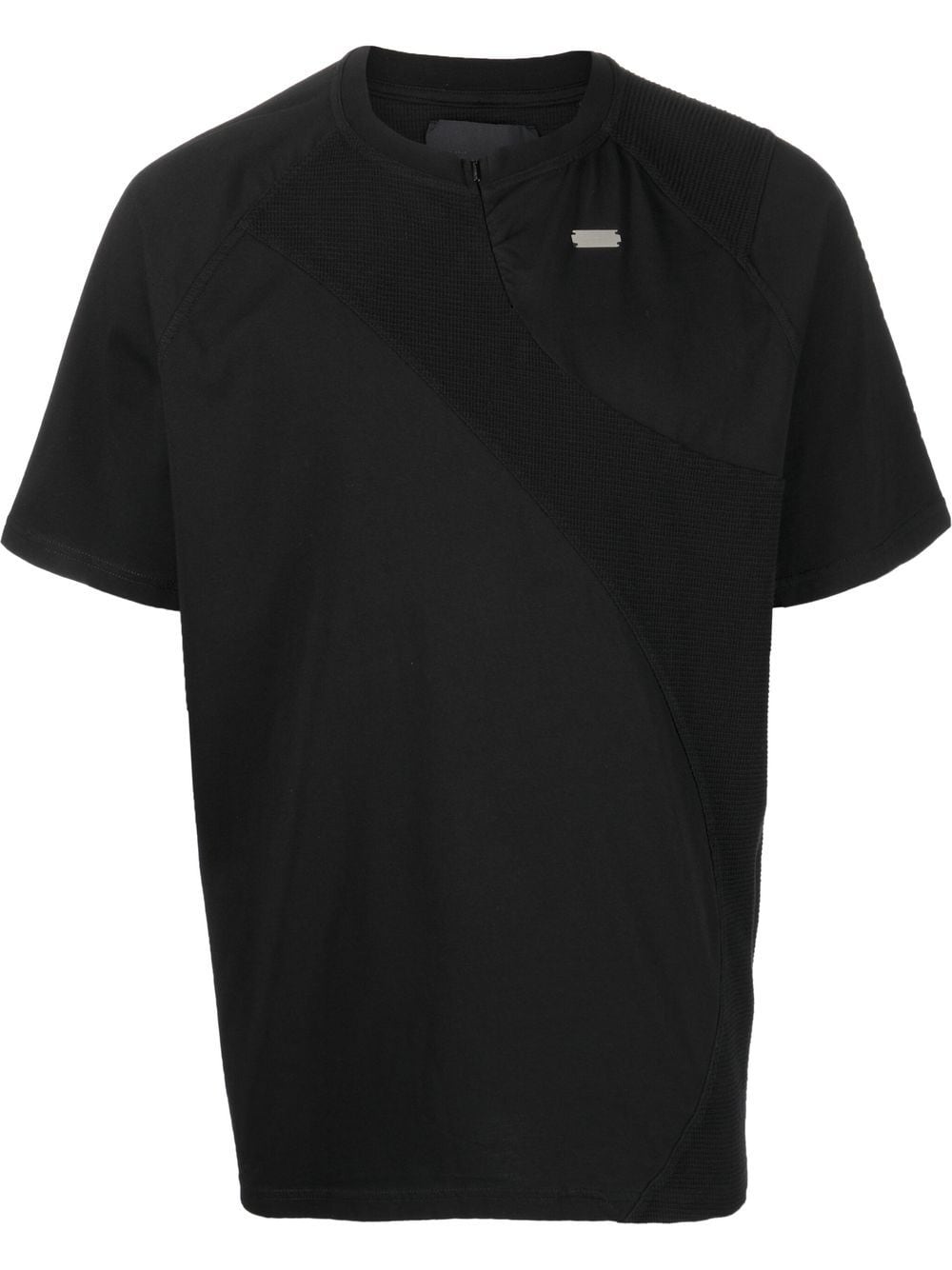 HELIOT EMIL panelled short-sleeved T-shirt - Black von HELIOT EMIL