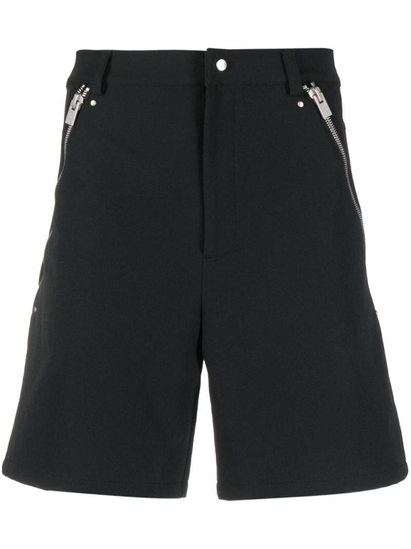 HELIOT EMIL side-zips mid-rise shorts - Black von HELIOT EMIL