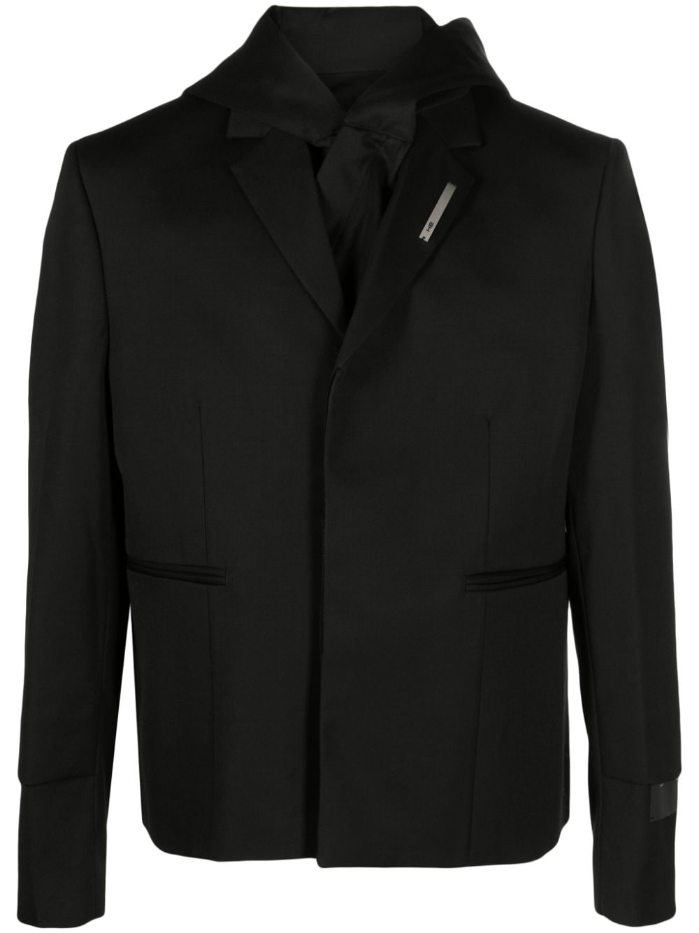 HELIOT EMIL single-breasted hooded blazer - Black von HELIOT EMIL