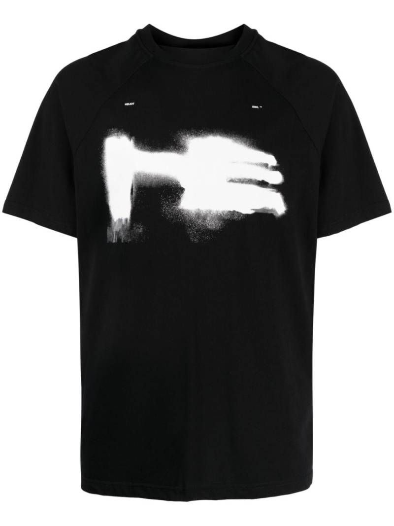 HELIOT EMIL spray-paint effect T-shirt - Black von HELIOT EMIL