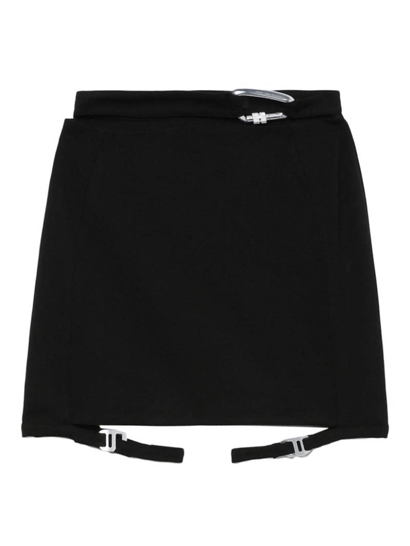 HELIOT EMIL strap-detail high-waist miniskirt - Black von HELIOT EMIL