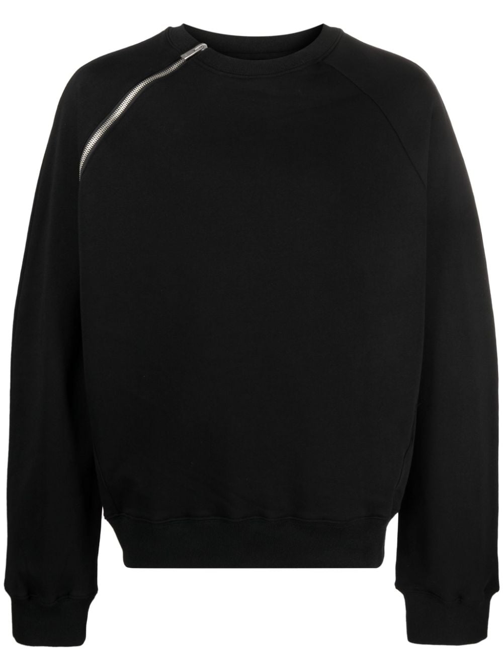 HELIOT EMIL zip-detail cotton jumper - Black von HELIOT EMIL