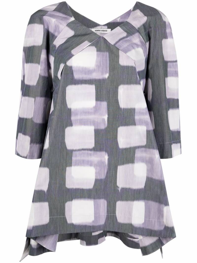 Henrik Vibskov Flux printed blouse - Grey von Henrik Vibskov