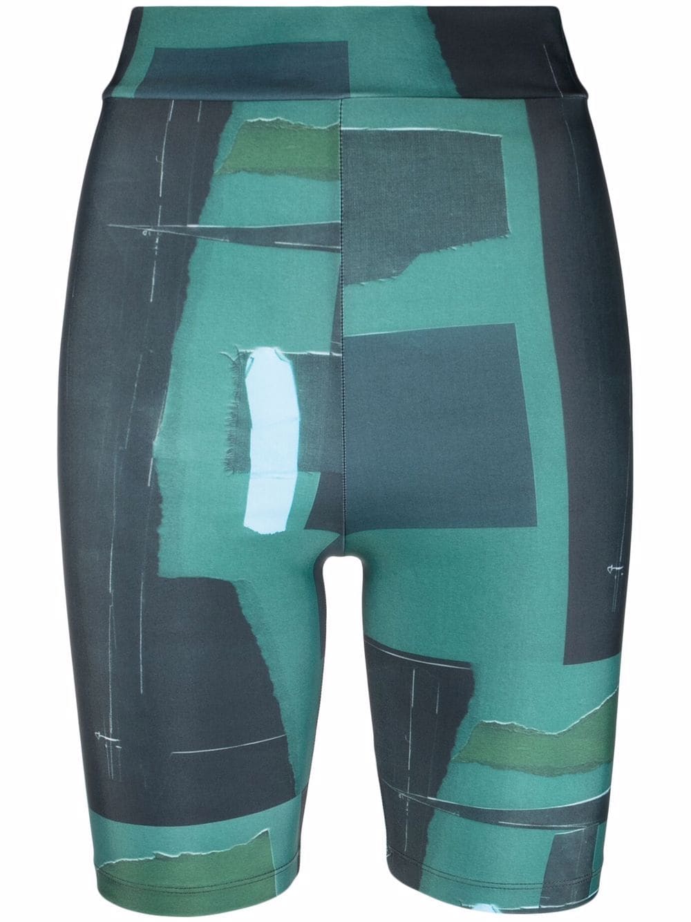 Henrik Vibskov graphic-print shorts - Green von Henrik Vibskov