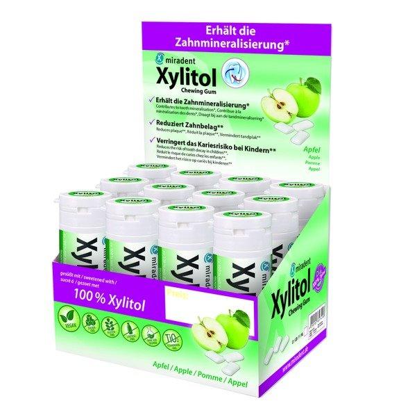 Xylitol For Kids Zahnpflegekaugummi Apfel, Display 12 Dosen À 30 St. Unisex Apfelgrün 12 Pezzi von HERBA