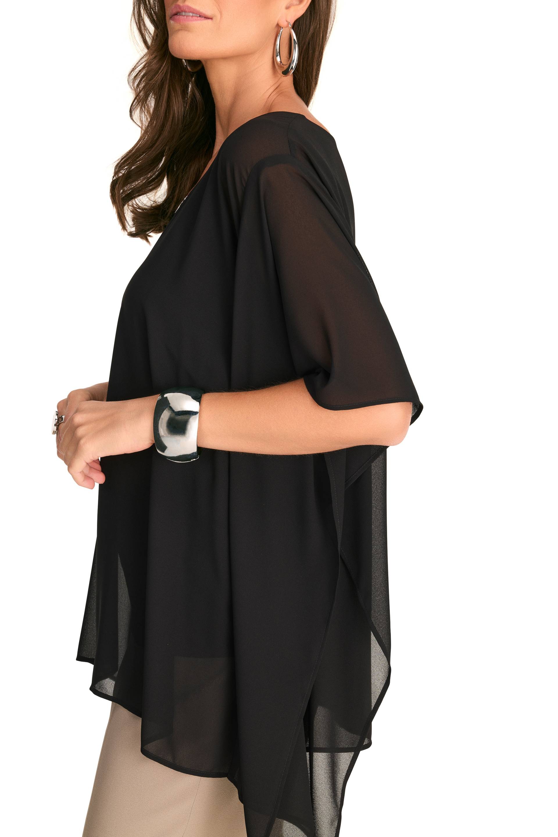 HERMANN LANGE Collection Blusenponcho, mit weiten Ärmeln HERMANN LANGE Collection Blusenponcho, mit weiten Ärmeln von HERMANN LANGE Collection