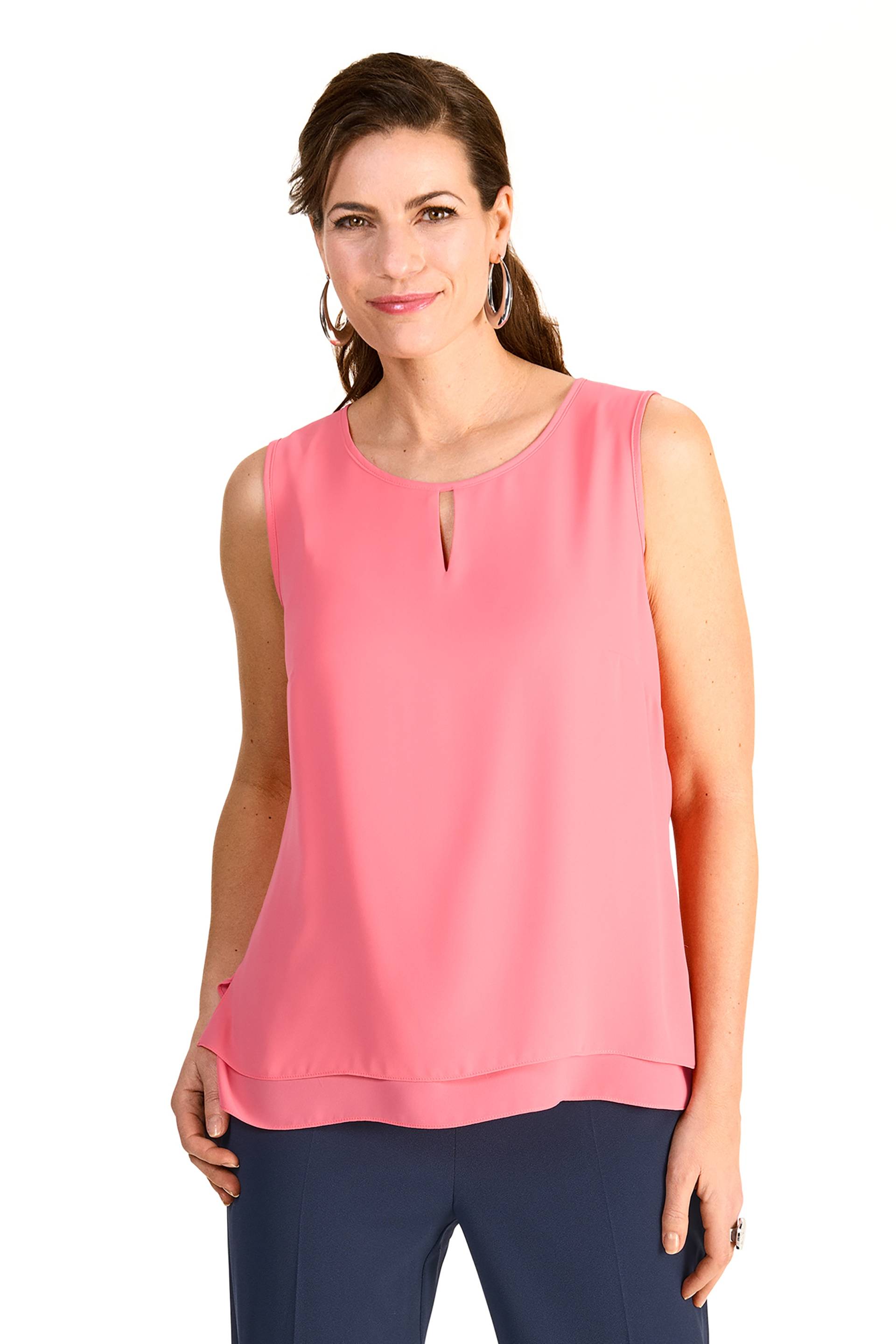HERMANN LANGE Collection Shirttop, halbtransparent, im 2-Lagen-Look HERMANN LANGE Collection Shirttop, halbtransparent, im 2-Lagen-Look von HERMANN LANGE Collection