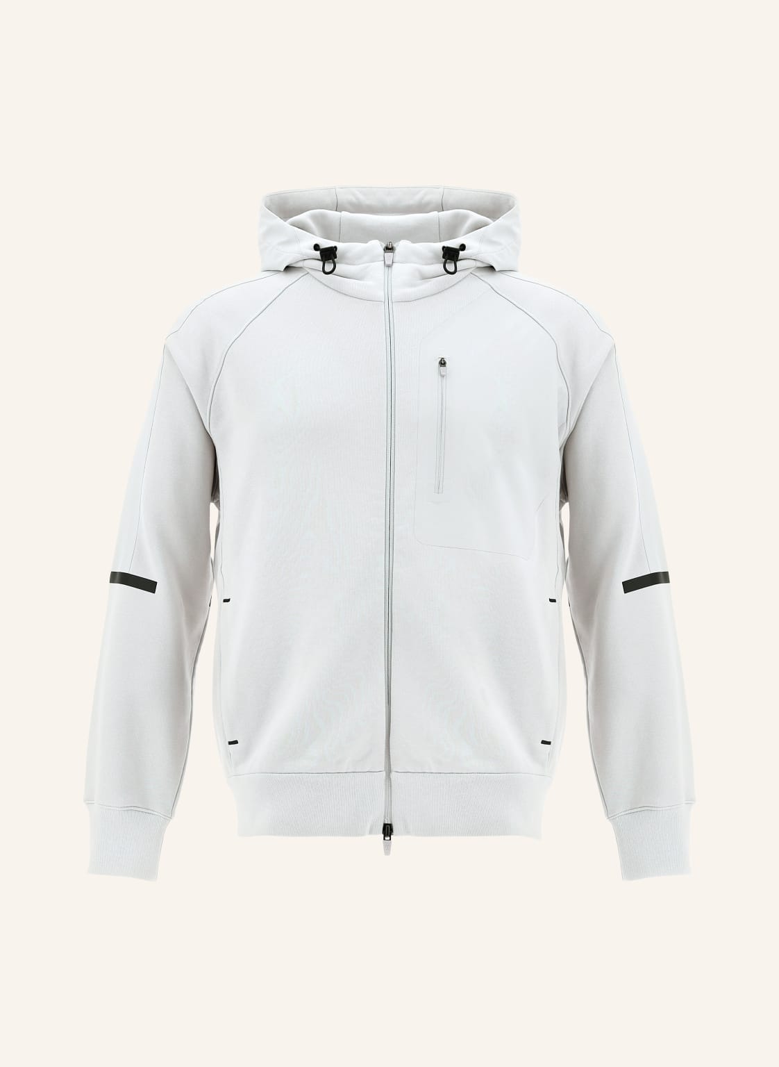 Herno Laminar Sweatjacke Im Materialmix grau von HERNO LAMINAR