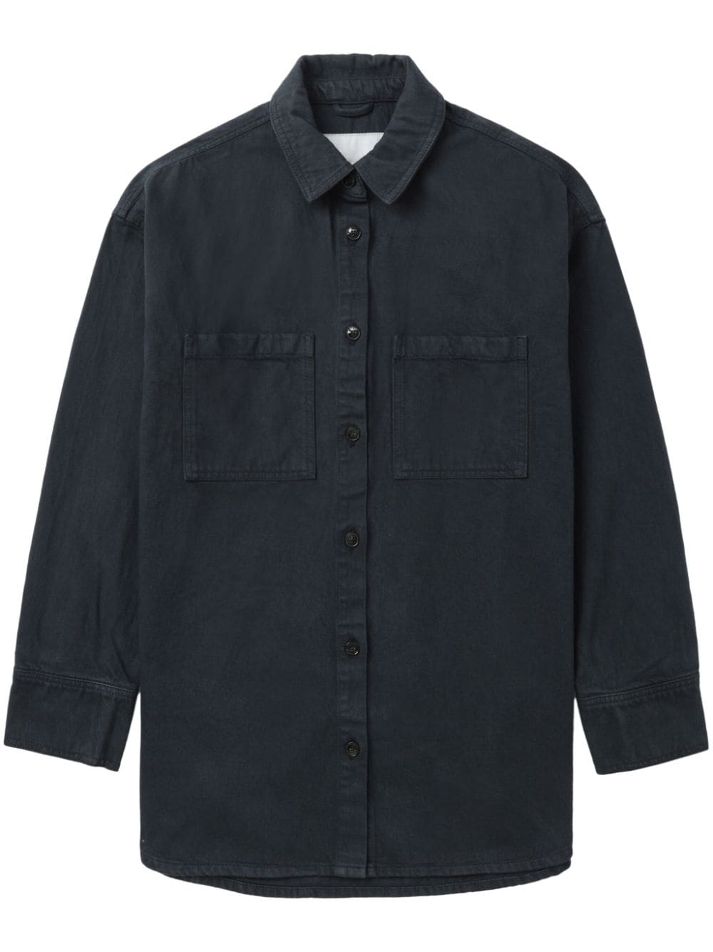 HERSKIND cutaway collar shirt - Grey von HERSKIND