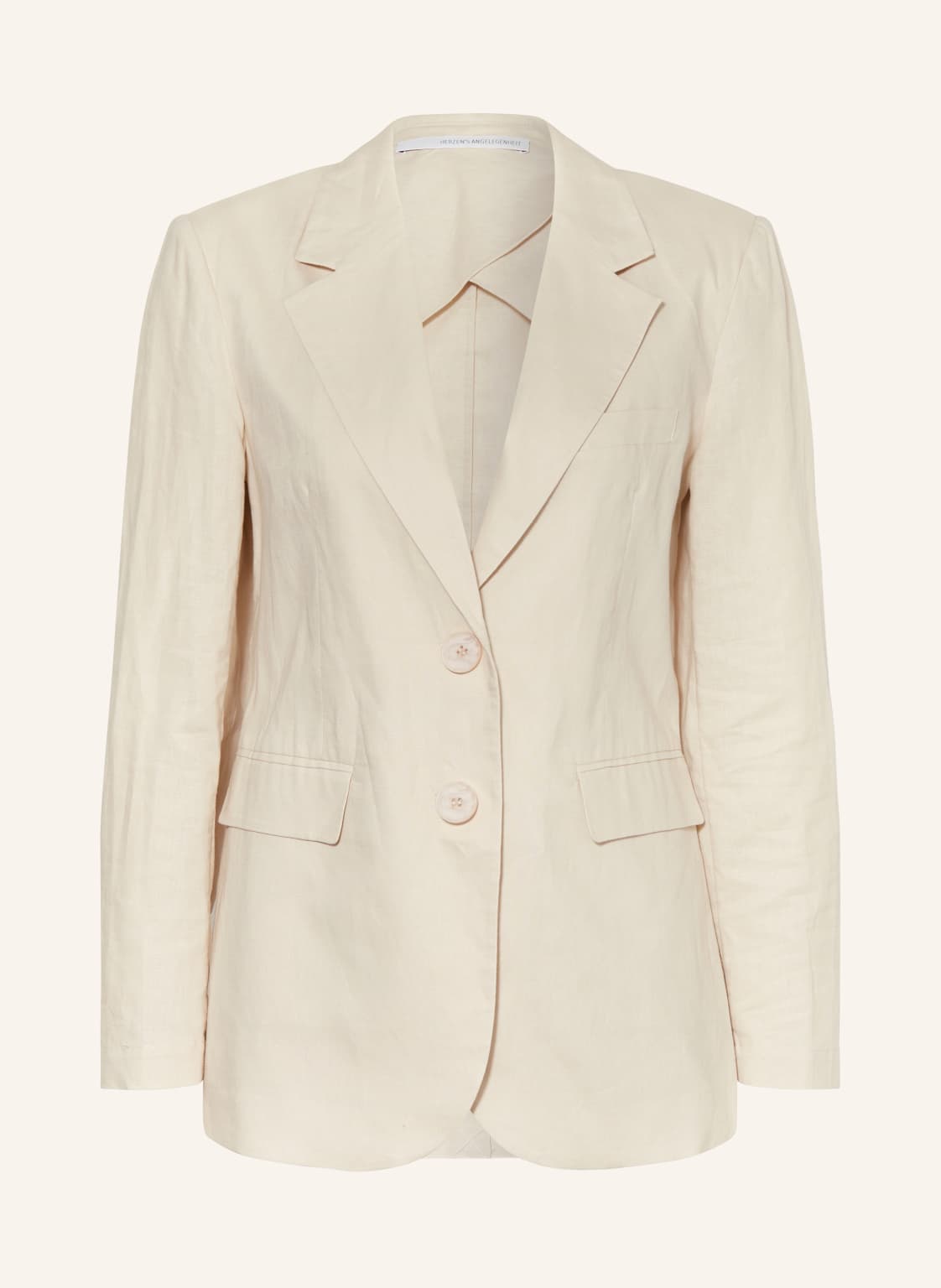 Herzen's Angelegenheit Blazer Mit Leinen beige von HERZEN'S ANGELEGENHEIT