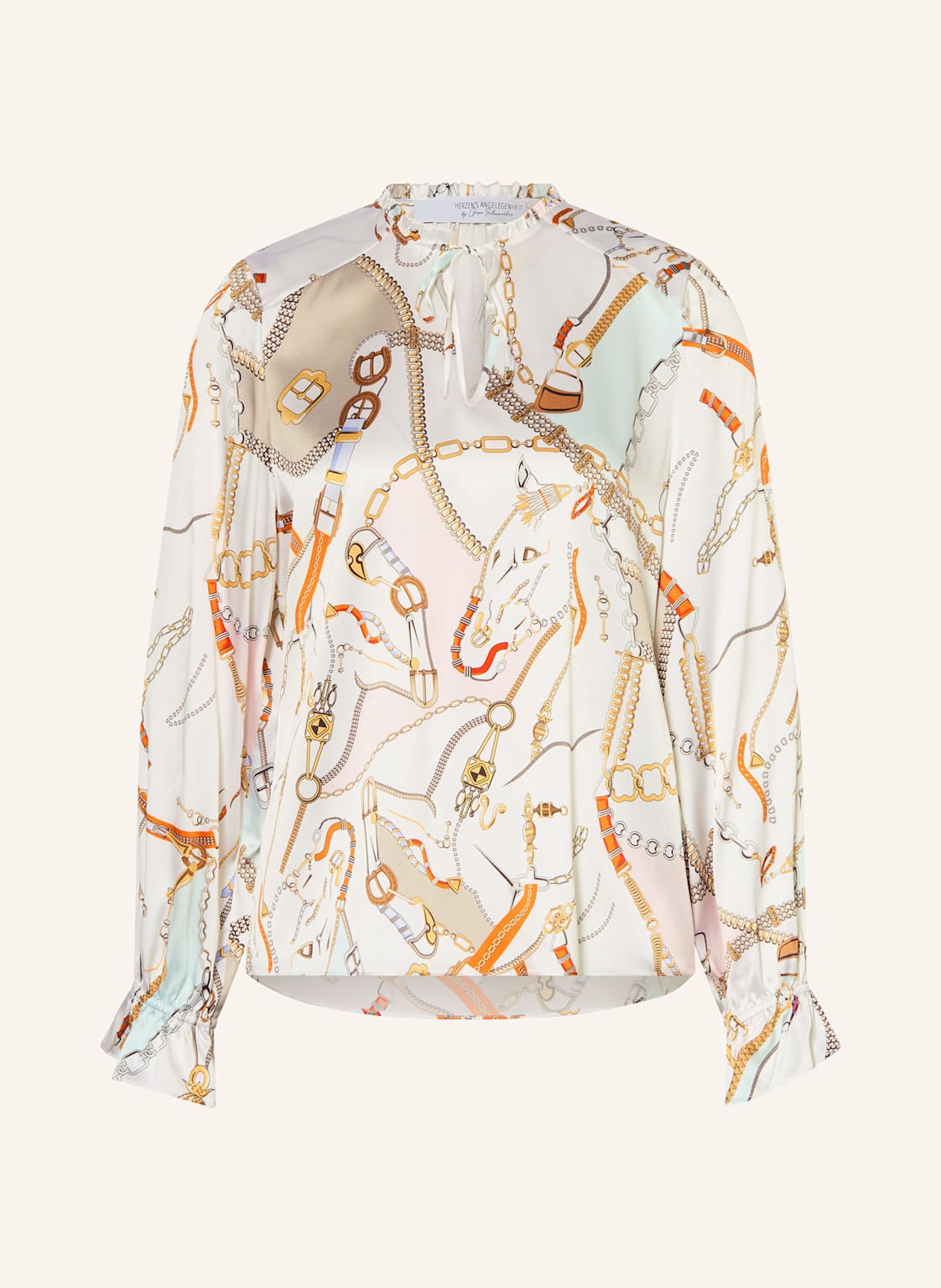 Herzen's Angelegenheit Seidenbluse Mit Volants blau Herzen's Angelegenheit Seidenbluse Mit Volants blau von HERZEN'S ANGELEGENHEIT