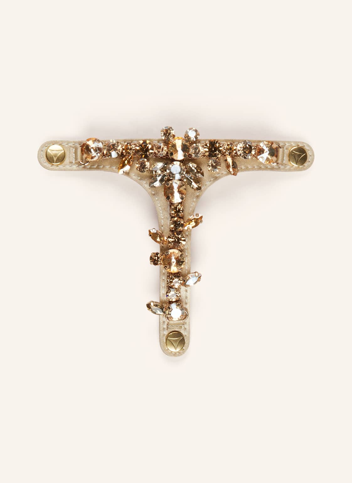Hey Marly Sandalen-Topping Brilliant Life Mit Schmucksteinen gold Hey Marly Sandalen-Topping Brilliant Life Mit Schmucksteinen gold von HEY MARLY