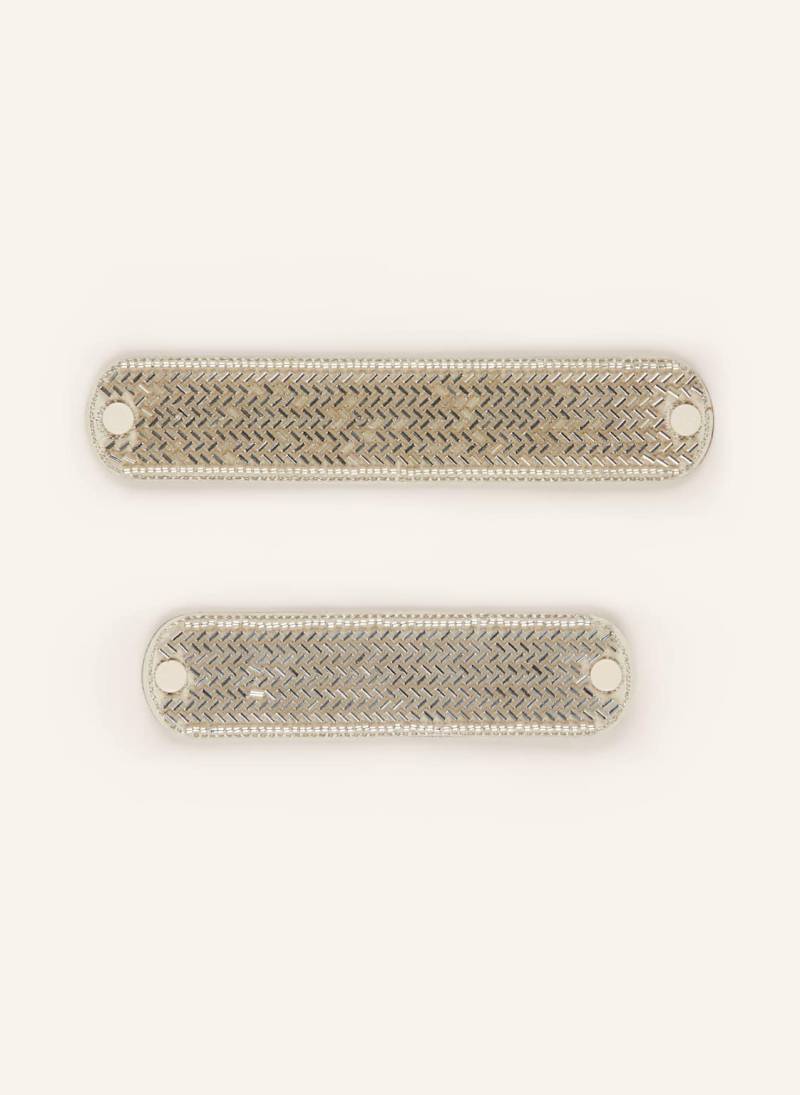 Hey Marly Sandalen-Topping Metallic Beads beige von HEY MARLY