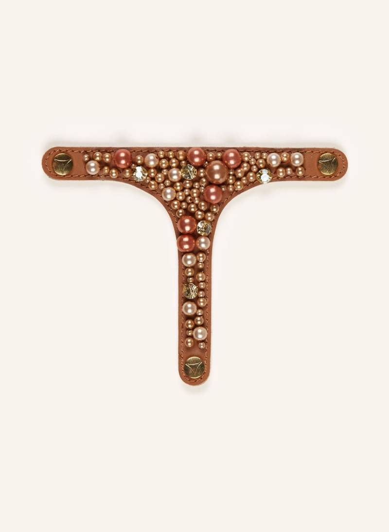 Hey Marly Sandalen-Topping Precious Pearl Mit Schmuckperlen braun von HEY MARLY