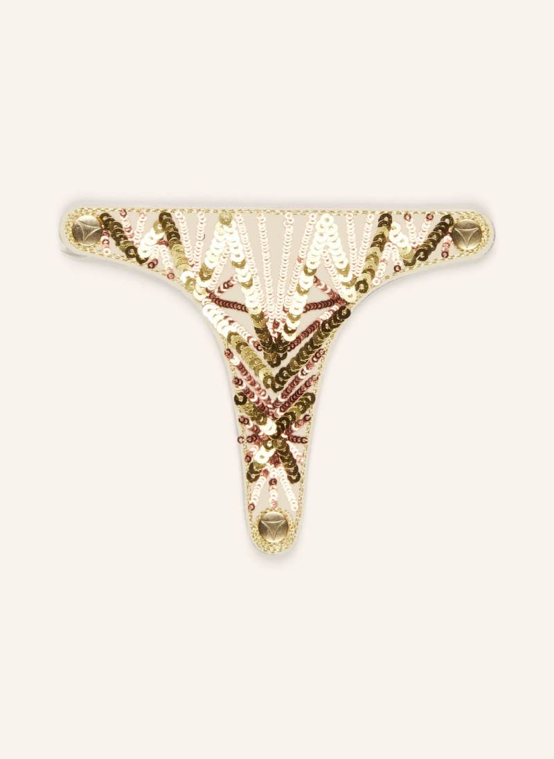 Hey Marly Sandalen-Topping Summer Glam Mit Pailletten rosegold von HEY MARLY