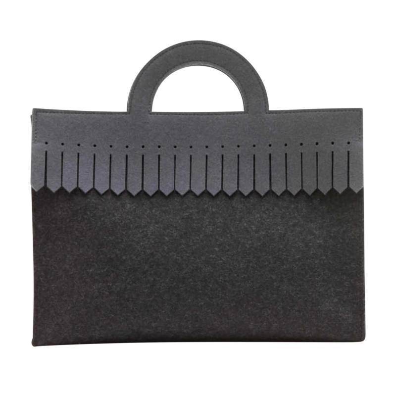 Budapest Tasche, Farbe schwarz, Grösse h. 21.5 x b. 30.5 cm von HEY-SIGN