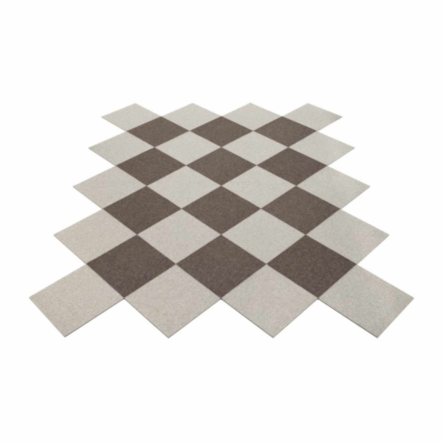 Carée offen Teppich, Farbe moos, Farbe 2 schwarz 02, Grösse b. 150 × l. 200 cm von HEY-SIGN