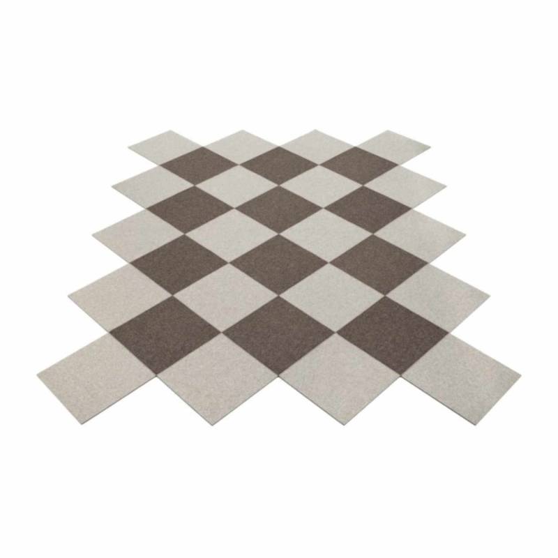 Carée offen Teppich, Farbe taubengrau, Farbe 2 taubengrau 17, Grösse b. 200 × l. 250 cm von HEY-SIGN