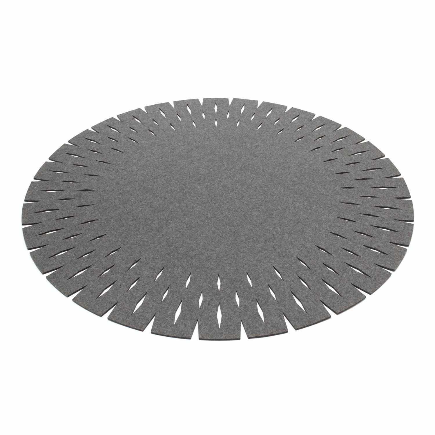Grate Teppich, Farbe graphit, Durchmesser 120 cm von HEY-SIGN