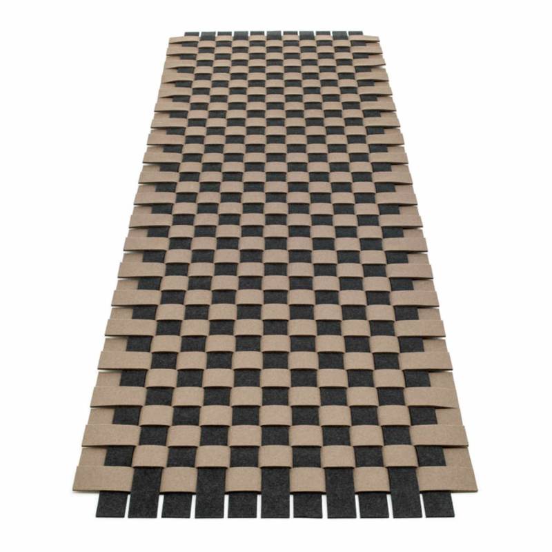 Teppichgeflecht 5 Teppich, Farbe taubengrau, Farbe 2 deep water 39, Grösse 145 × 205 cm von HEY-SIGN