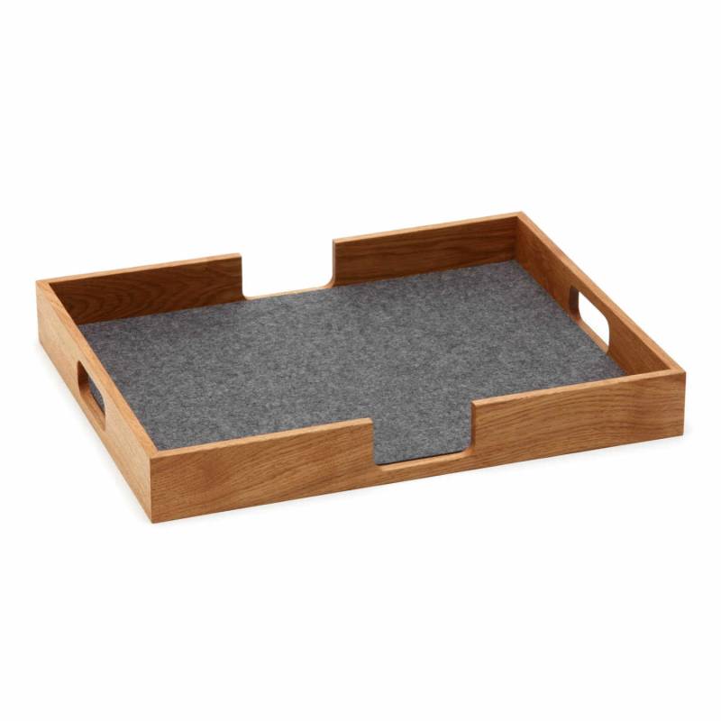 Tray rechteckig Tablett, Farbe mohnrot von HEY-SIGN