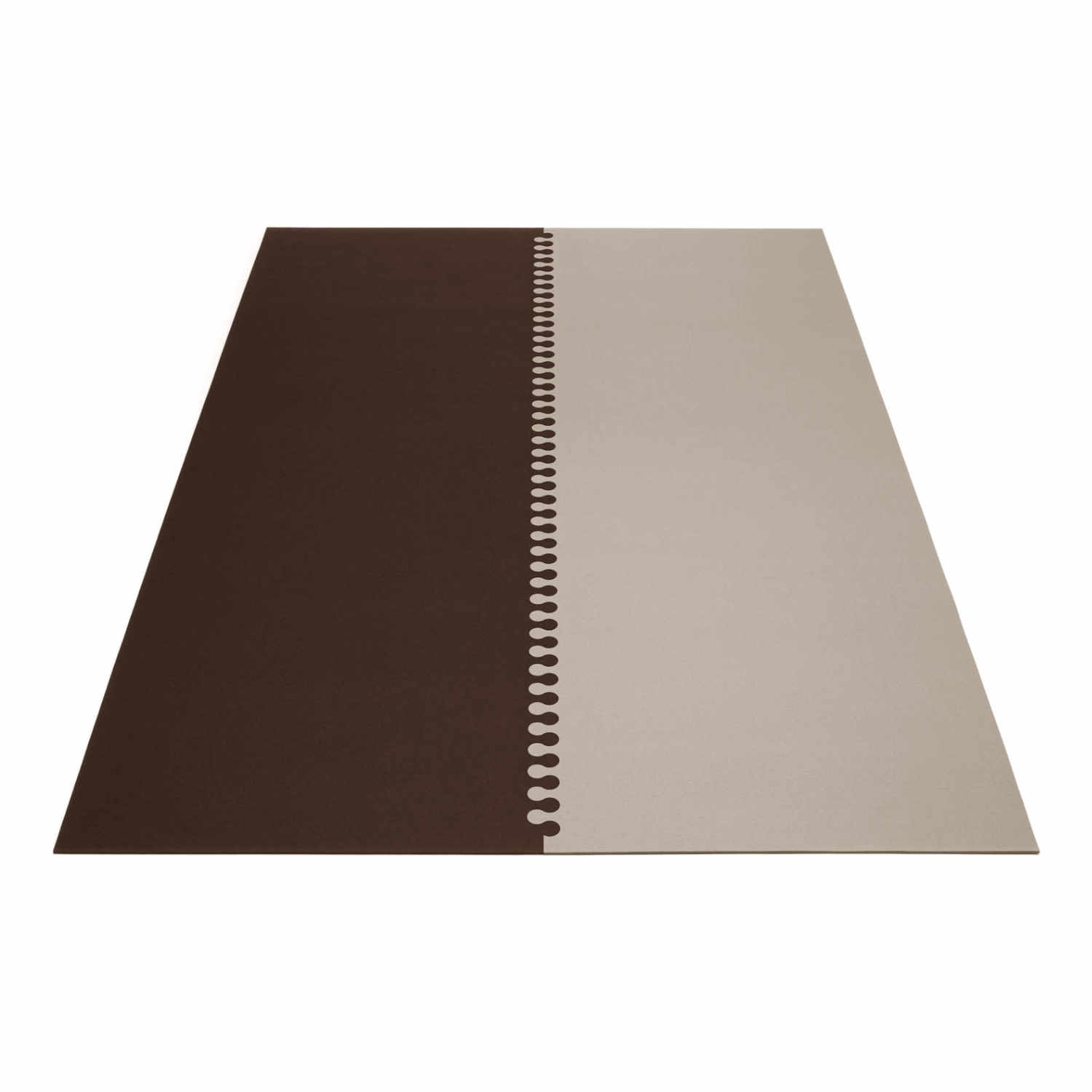 Zipp rechteckig 2-teilig Teppich , Farbe graphit, Farbe 2 marmor 06, Grösse 180 x 240 cm von HEY-SIGN