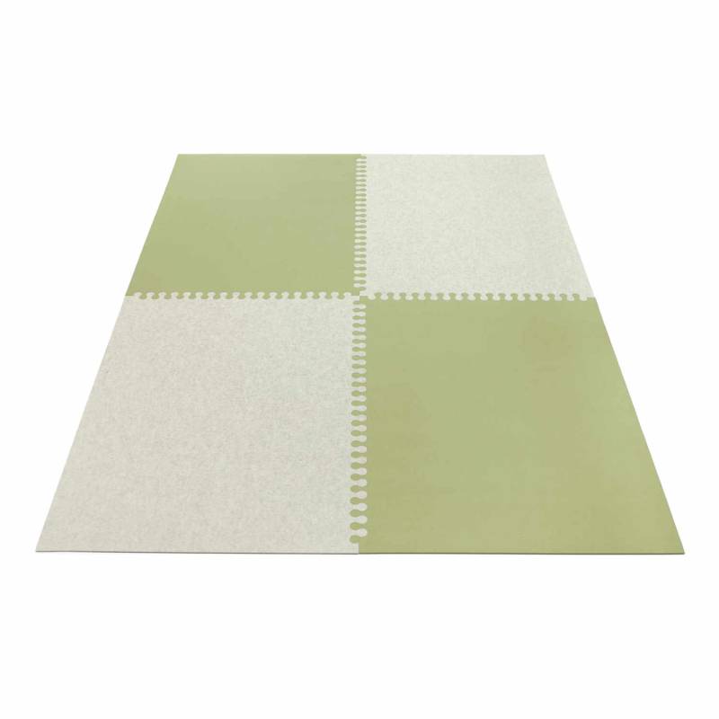 Zipp rechteckig 4-teilig Teppich , Farbe graphit, Farbe 2 marmor 06, Grösse 140 x 200 cm von HEY-SIGN