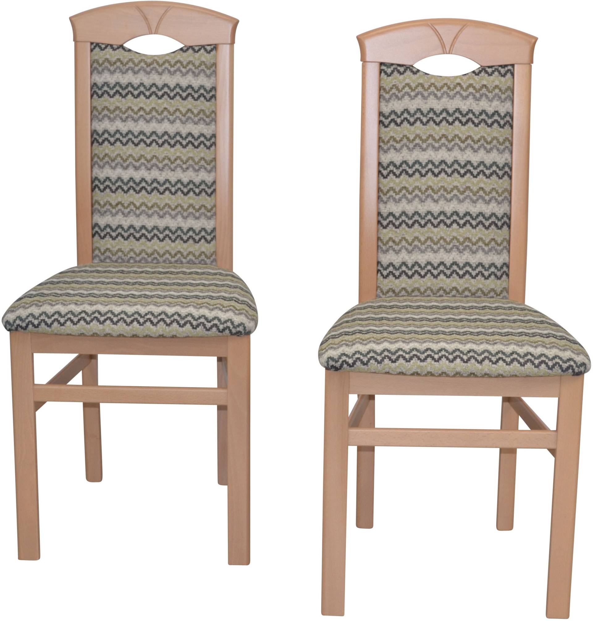 HOFMANN LIVING AND MORE 4-Fussstuhl »Polsterstuhl«, (Set), 2 St., Polyester von HOFMANN LIVING AND MORE
