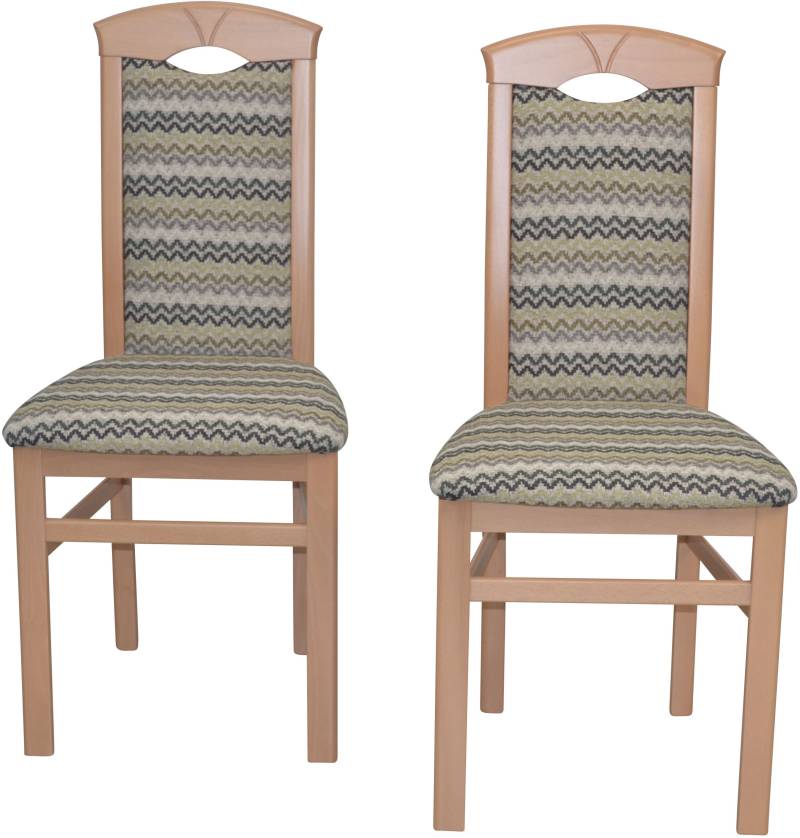 HOFMANN LIVING AND MORE 4-Fussstuhl »Polsterstuhl«, (Set), 2 St., Polyester von HOFMANN LIVING AND MORE