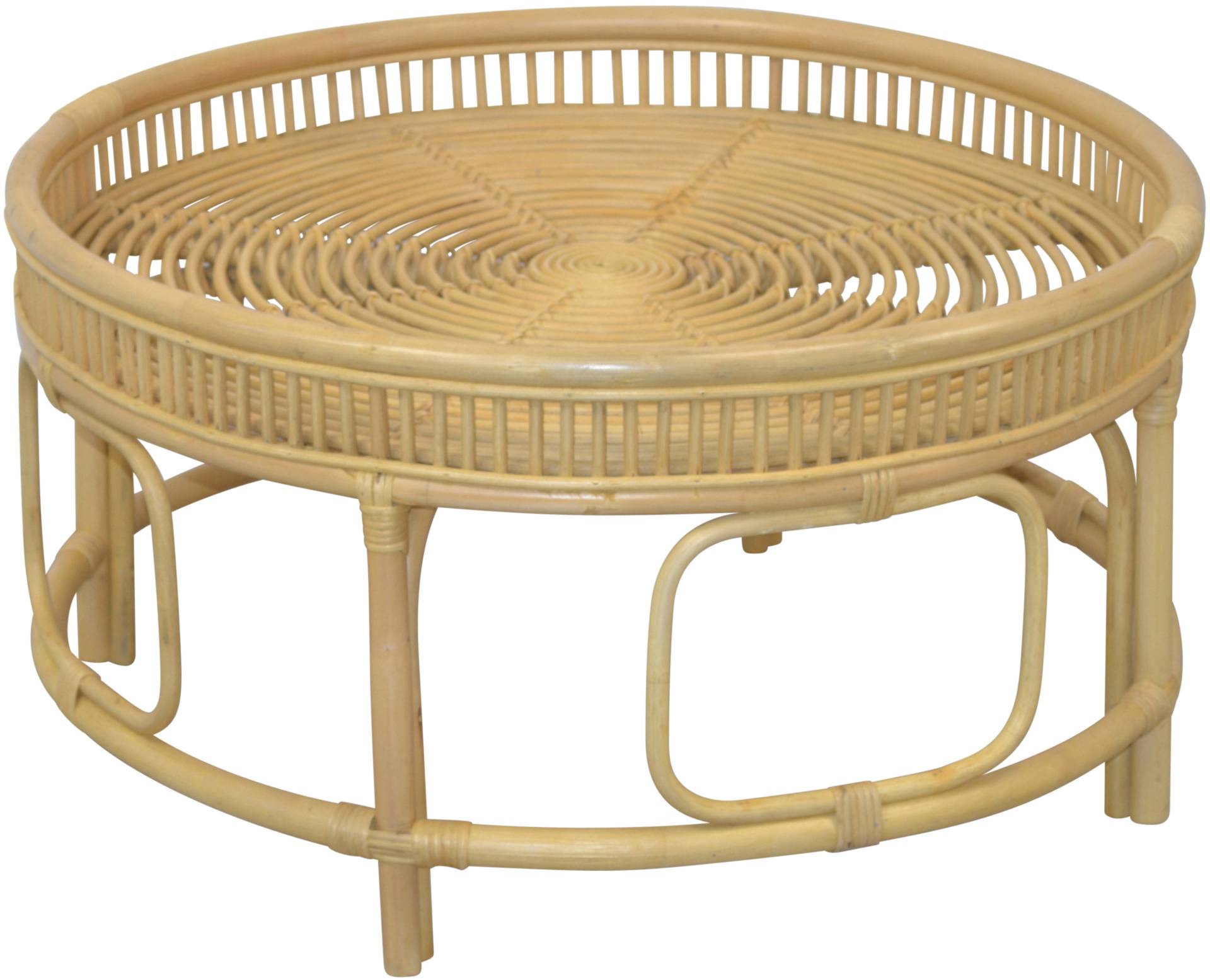 HOFMANN LIVING AND MORE Couchtisch, Rattan-Couchtisch mit oder ohne Glasplatte lieferbar von HOFMANN LIVING AND MORE