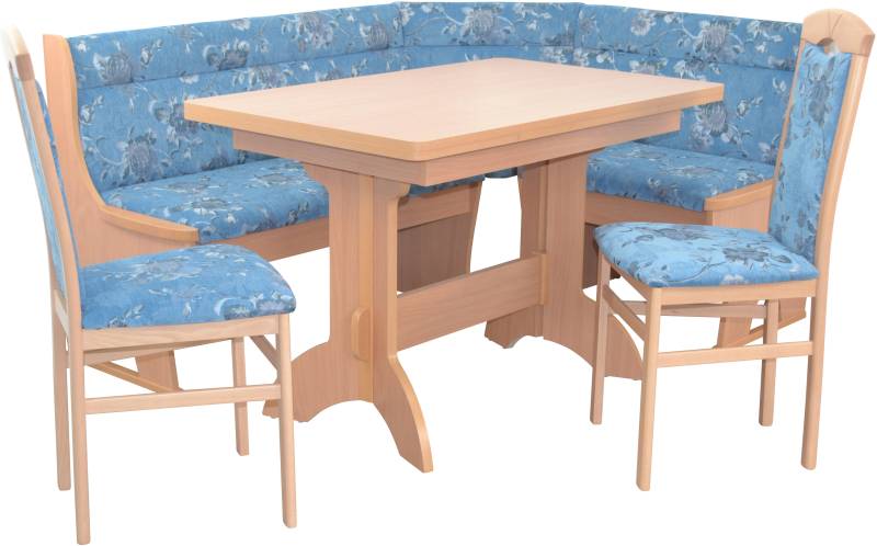HOFMANN LIVING AND MORE Eckbankgruppe, (Spar-Set, 4 tlg., 4tlg. Set), Eckbank mit Stauraum unter den Sitzflächen von HOFMANN LIVING AND MORE