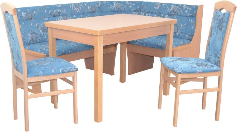 HOFMANN LIVING AND MORE Eckbankgruppe, (Spar-Set, 4 tlg., 4tlg. Set), Eckbank mit Stauraum unter den Sitzflächen von HOFMANN LIVING AND MORE