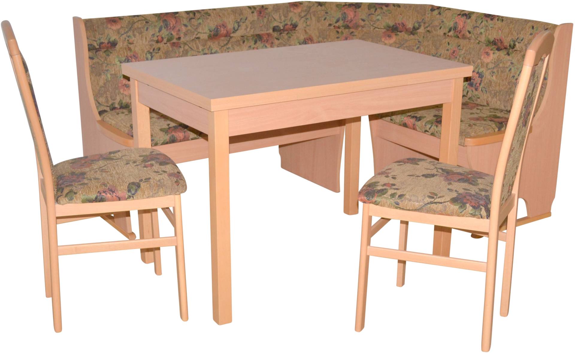 HOFMANN LIVING AND MORE Eckbankgruppe, (Spar-Set, 4 tlg., 4tlg. Set), Eckbank mit Stauraum unter den Sitzflächen von HOFMANN LIVING AND MORE