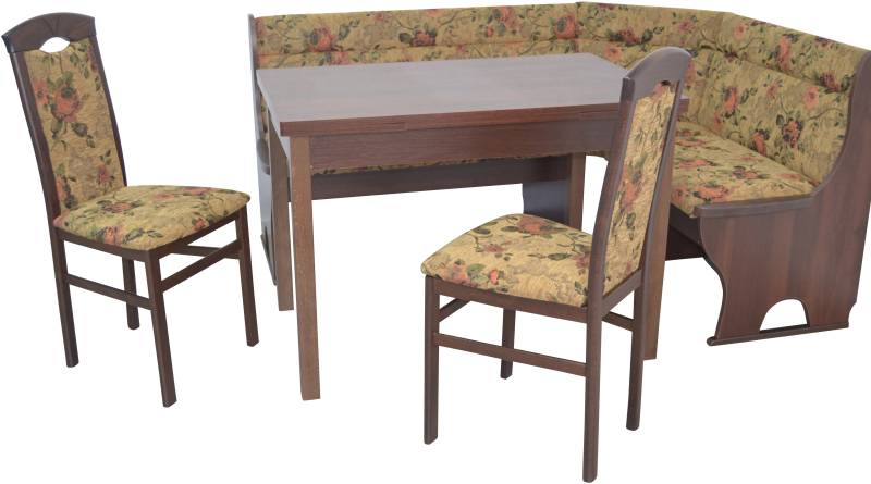 HOFMANN LIVING AND MORE Eckbankgruppe, (Spar-Set, 4 tlg., 4tlg. Set), Eckbank mit Stauraum unter den Sitzflächen von HOFMANN LIVING AND MORE