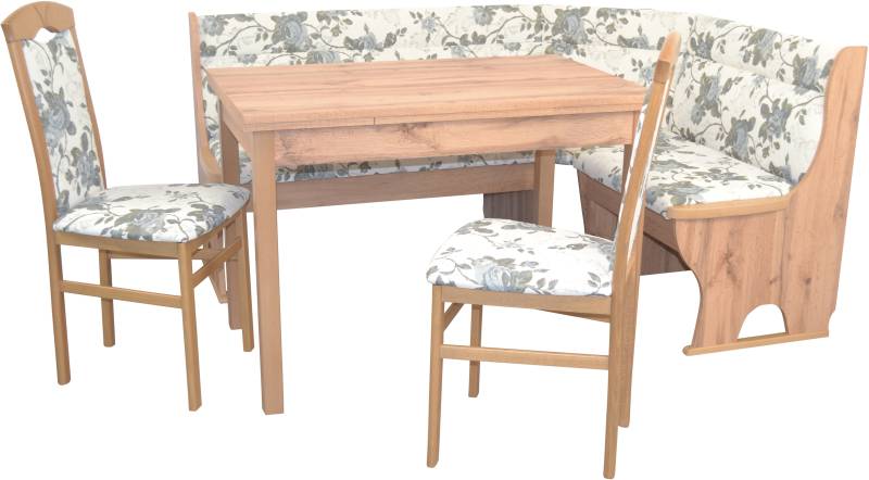HOFMANN LIVING AND MORE Eckbankgruppe, (Spar-Set, 4 tlg., 4tlg. Set), Eckbank mit Stauraum unter den Sitzflächen von HOFMANN LIVING AND MORE