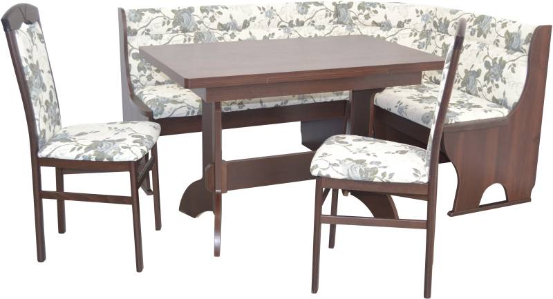 HOFMANN LIVING AND MORE Eckbankgruppe, (Spar-Set, 4 tlg., 4tlg. Set), Eckbank mit Stauraum unter den Sitzflächen von HOFMANN LIVING AND MORE