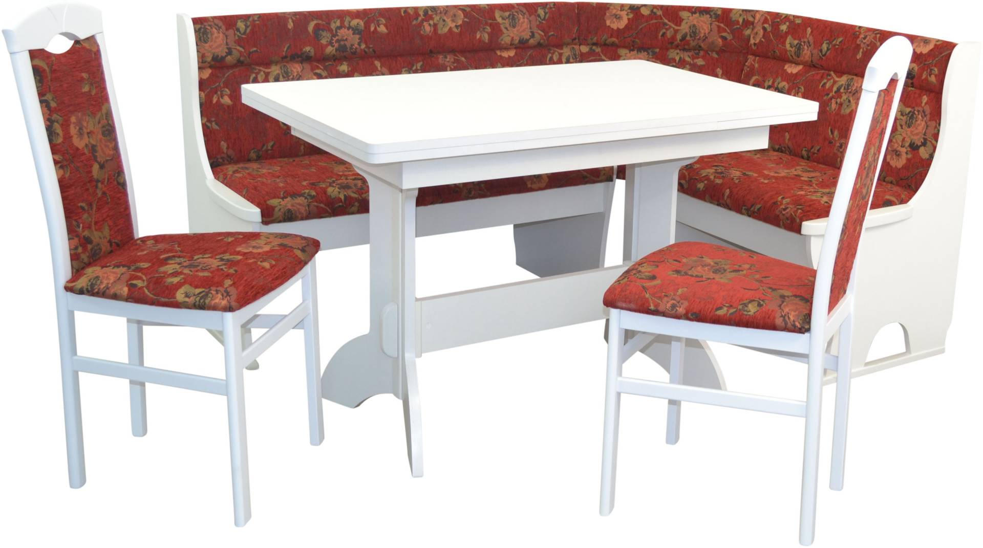 HOFMANN LIVING AND MORE Eckbankgruppe, (Spar-Set, 4 tlg., 4tlg. Set), Eckbank mit Stauraum unter den Sitzflächen von HOFMANN LIVING AND MORE