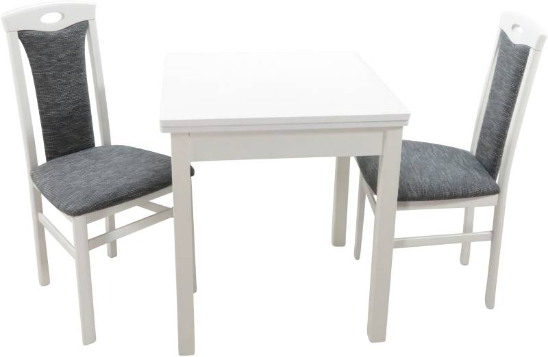 HOFMANN LIVING AND MORE Essgruppe »3tlg. Tischgruppe«, (Spar-Set, 2 tlg., 3tlg. Tischgruppe), Stühle montiert von HOFMANN LIVING AND MORE