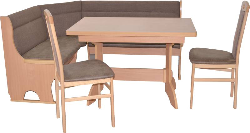 HOFMANN LIVING AND MORE Essgruppe »4tlg. Eckbankgruppe«, (Spar-Set, 4 tlg., 4tlg. Eckbankgruppe), Stühle montiert von HOFMANN LIVING AND MORE
