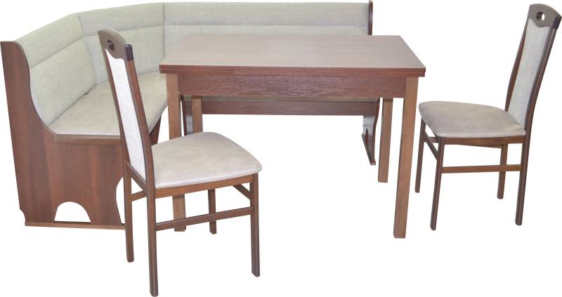HOFMANN LIVING AND MORE Essgruppe »4tlg. Eckbankgruppe«, (Spar-Set, 4 tlg., 4tlg. Eckbankgruppe), Stühle montiert von HOFMANN LIVING AND MORE