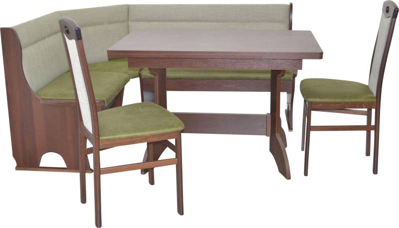 HOFMANN LIVING AND MORE Essgruppe »4tlg. Eckbankgruppe«, (Spar-Set, 4 tlg., 4tlg. Eckbankgruppe), Stühle montiert von HOFMANN LIVING AND MORE